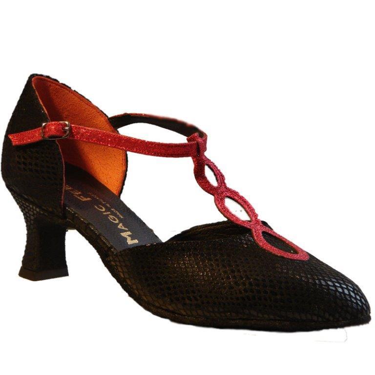 Chaussures Flamenco Femme Cuir Noir